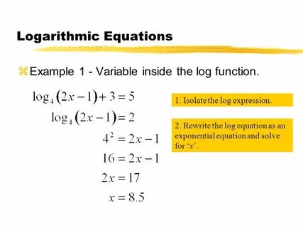 Log function