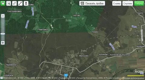 Протвино на карте