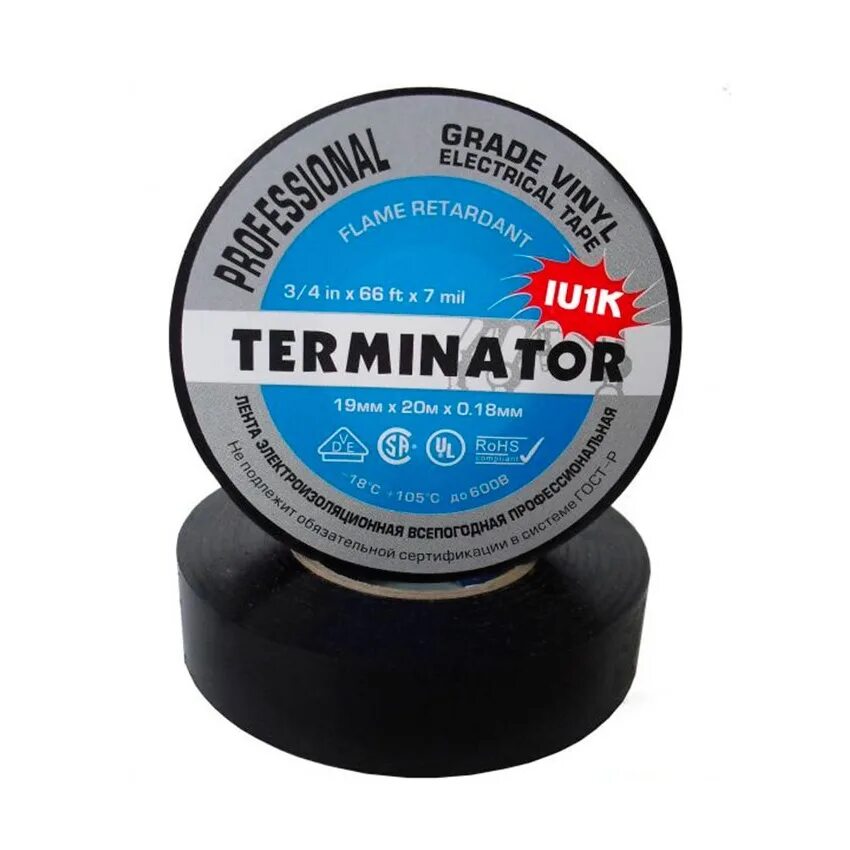 Изолента пвх terminator. Изолента Terminator ic6p черная 0,18 мм, 19 мм, 20 м 00728. Изолента Terminator 19мм*20м черная,автомобильная. Изолента Terminator ПВХ 19 мм х 20 м черная. Изолента 19мм х 20м чёрная Terminator.