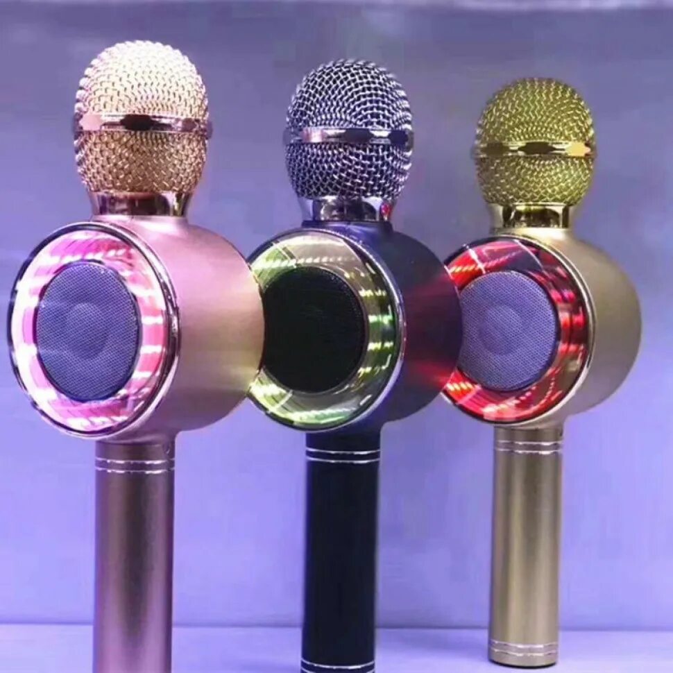Беспроводной микрофон bluetooth колонка. Микрофон wster ws-668. караоке-микрофон wster ws-668. караоке микрофон wster disco light ws-668. беспроводной караоке микрофон ws - 668.
