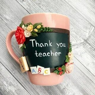 Кружка учителю из глины