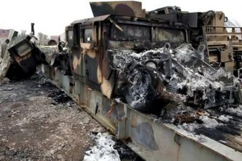 Destroyed vehicles