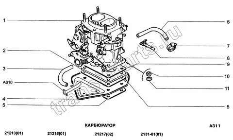 Схема ваз 21213 карбюратор