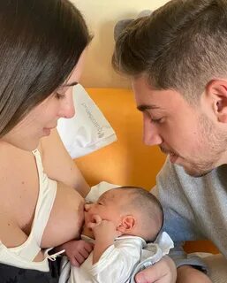 Mina Bonino, su hijo Benicio y su pareja, Federico Valverde (Instagram) .