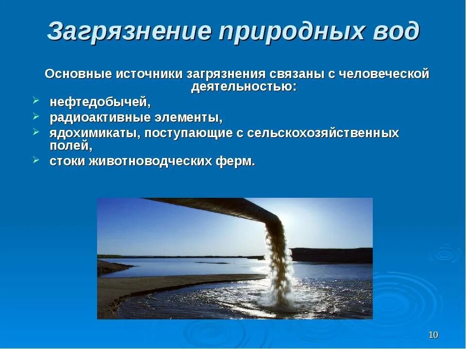 Естественные источники загрязнения воды. Основные источники загрязнения воды. Основные источники загрязнения природных вод. Основные загрязнители воды.