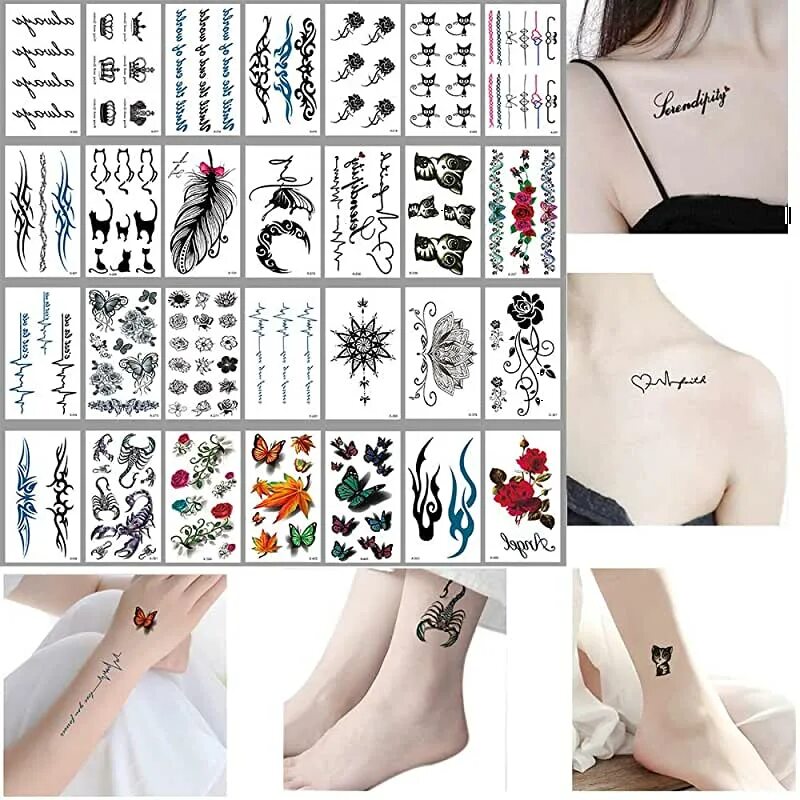 Фейковые Татуировки. Temporary Tattoos инструкция. Brands temporary Tattoo.