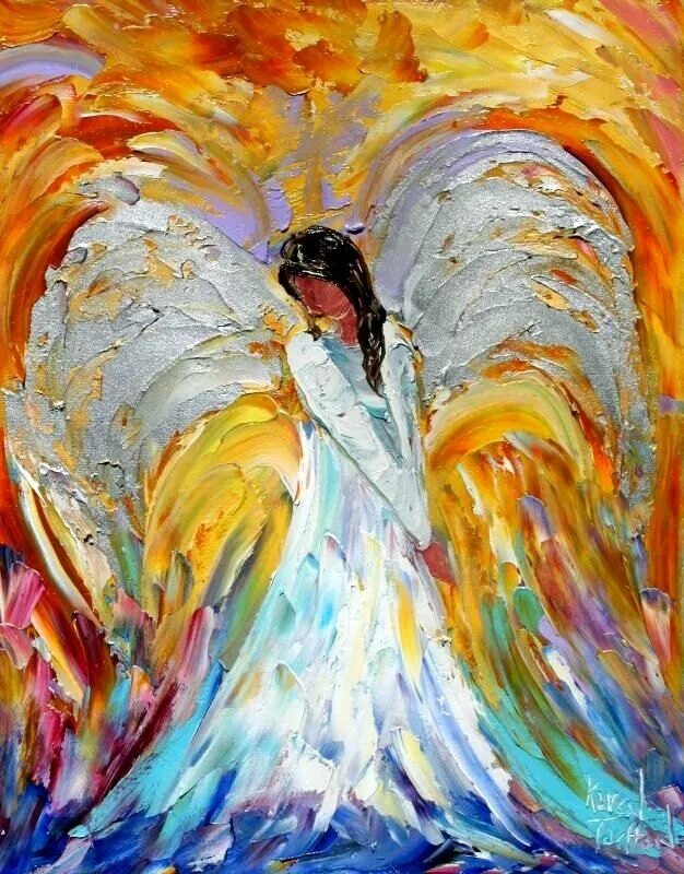 Карен тарлтон картины ангелы. Ангел маслом на холсте. Краска angels. Карен тарлтон. Художница очень.