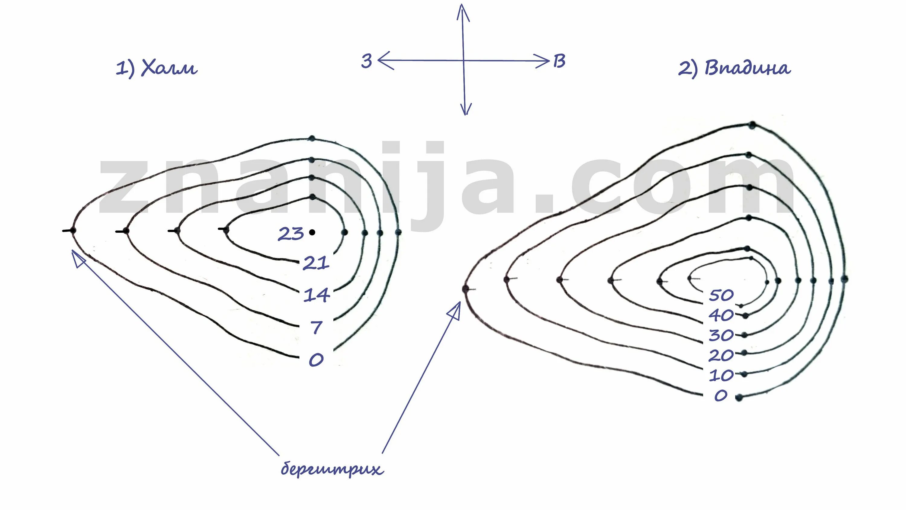 Северный склон крутой. Пологий склон на топографической карте. Бергштрихи холма. Какой склон крутой география. Какой склон холма круче.