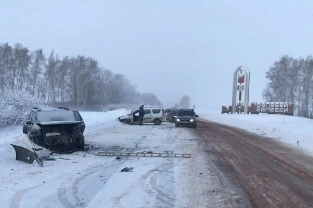 Авария Белебей Приютово. ДТП В Белебеевском районе. 23 декабря 2014 г