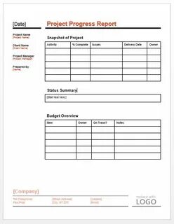 Progress reports