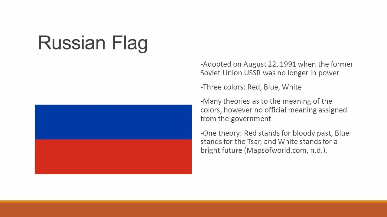 Russian Flag meaning of Colors. English русский флаг. Придуманные флаги. The Russian Flag топик.