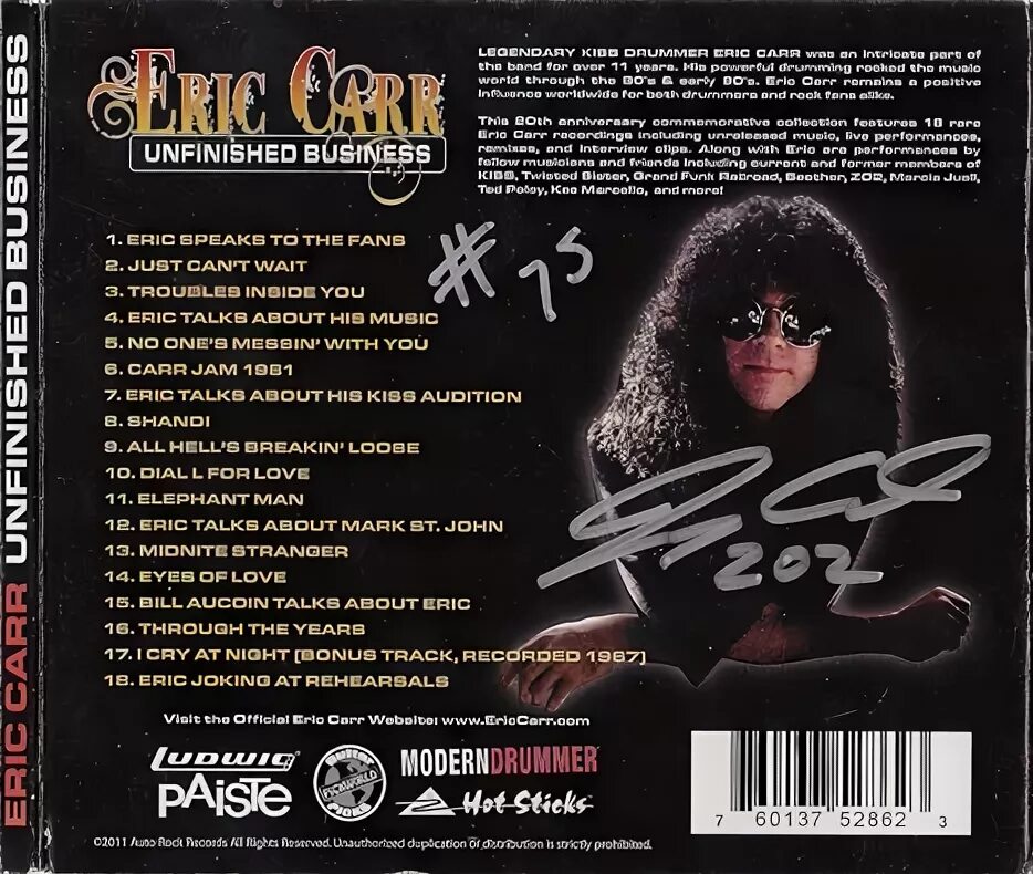 Eric Carr Unfinished Business. Stretch Unfinished Business 2011. Eric Carr Unfinished Business 1000x1000.