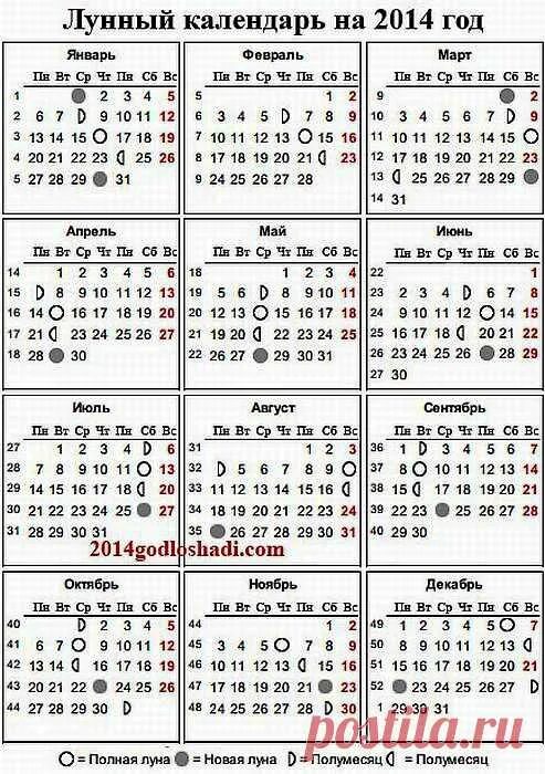 Лунный календарь на февраль 24 года