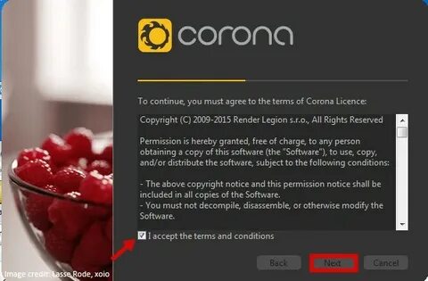 Установка corona render