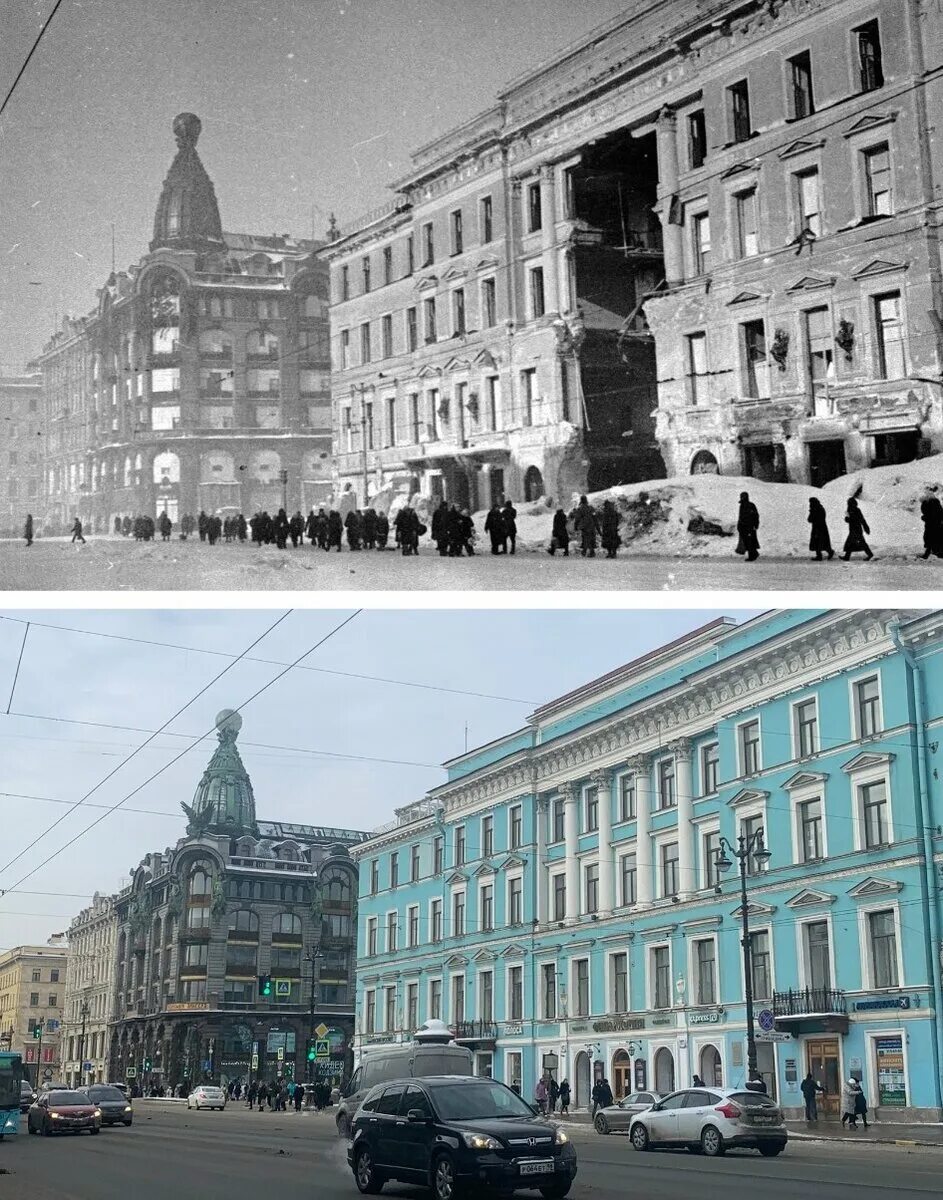 Здание блокадного ленинграда