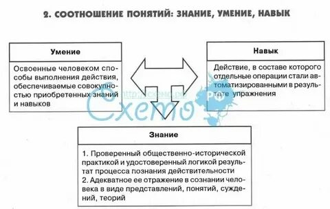 Соотношения понятия и определения