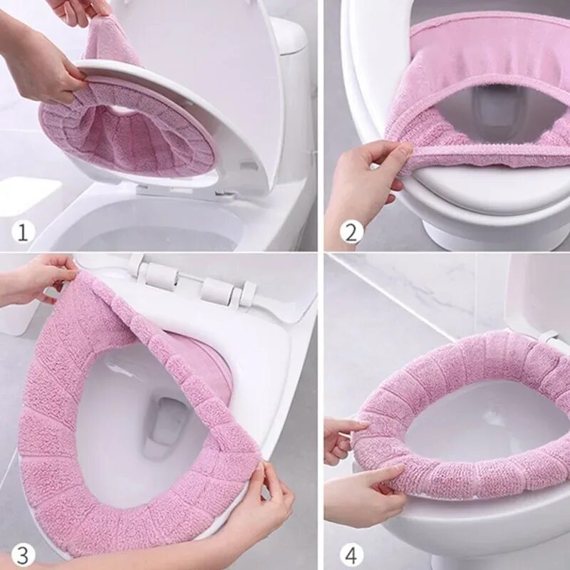 Чехол на стульчак унитаза. Крышка для унитаза. Мягкий ободок для унитаза. Чехол на крышку унитаза. Накидка на унитаз.