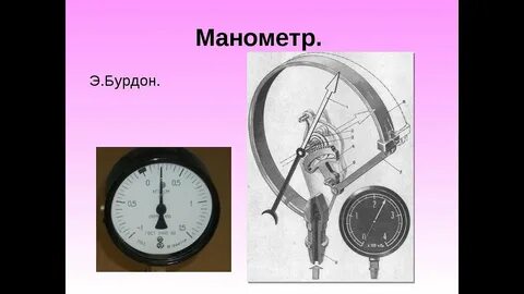 Манометр 7 класс видеоурок
