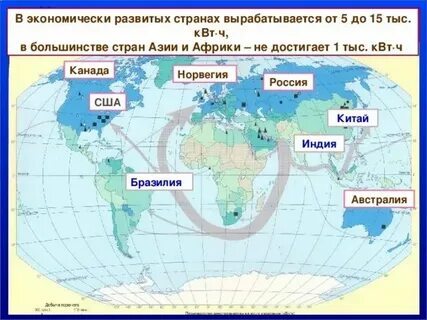 Развивающиеся страны и их столицы
