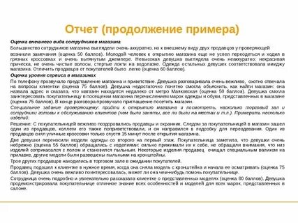 Заключение продавца