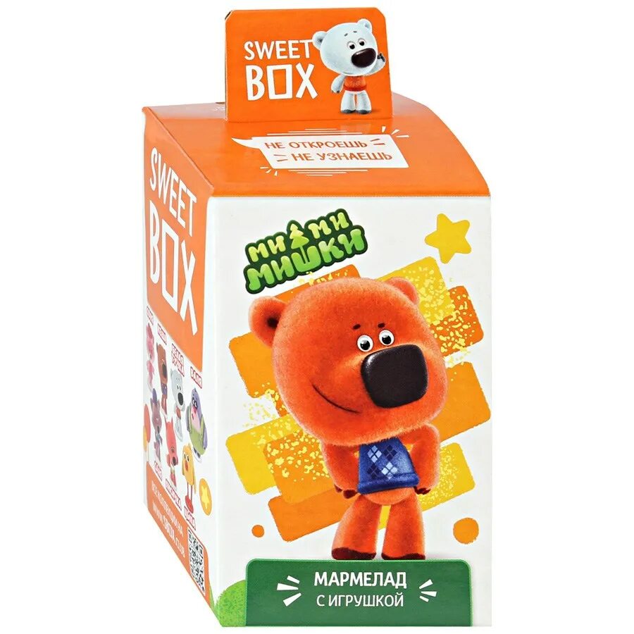 Свитбокс мармелад с игрушкой в коробочке "ми-ми-мишки" 12/10, 10г. Sweetbox мимимишки. 12бл. Sweet bix. Мармелад мимимишки sweet box с игрушкой 10 г.