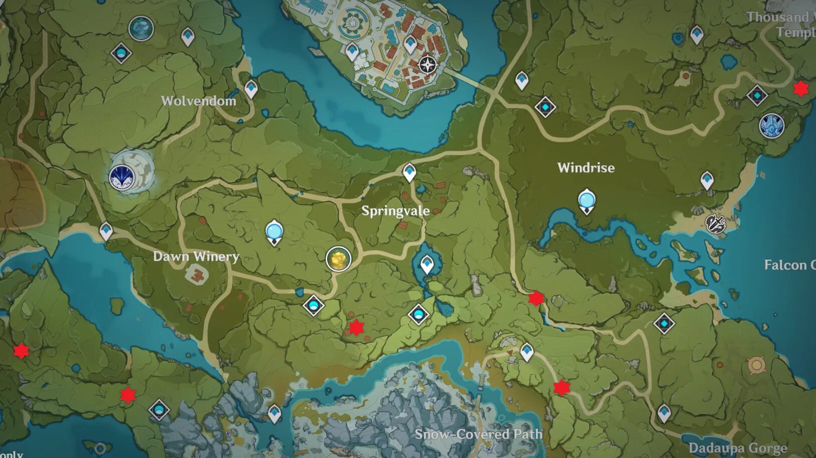 Gamewith net genshin. Спрингвейл genshin impact. благословение изобилия. геншин импакт снежная локация. осенний кризис геншин.