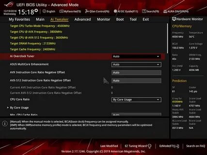 Gaming bios