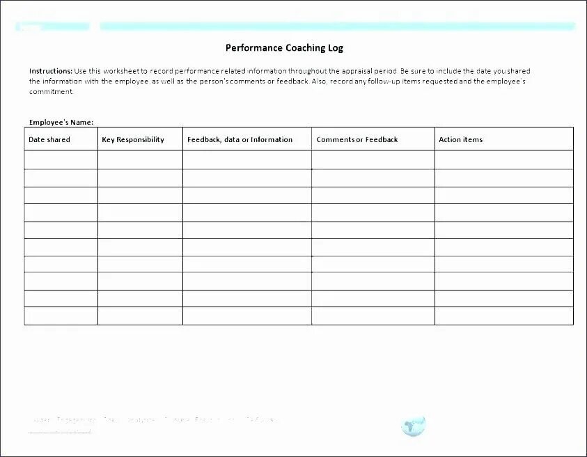 Performance log