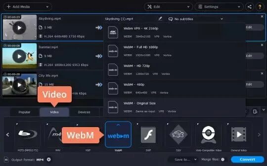 Webm to mp4. Конвертер из mp4 в webm. конвертировать webm в mp4. movavi video converter 22.5.0.