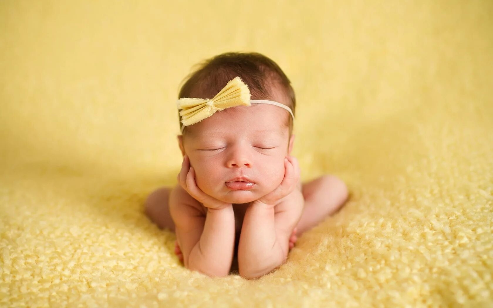 Baby and yellow