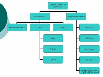 Предметы текстовых документов