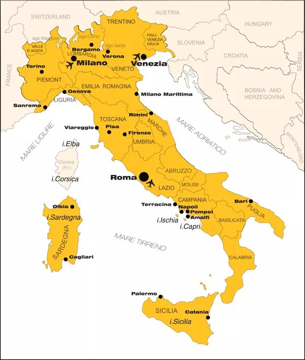Рим на карте Италии. Рим столица Италии на карте. Политическая карта Италии.