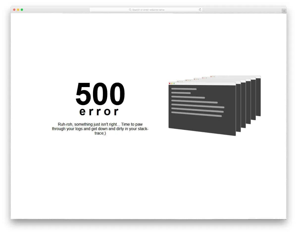 Index page error