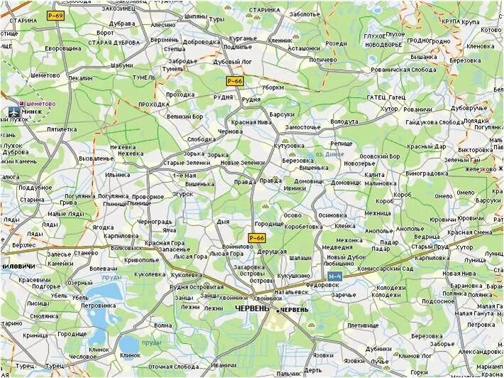 расстояние червень. червень на карте. червень на карте белоруссии. карта автомобильных дорог белоруссии.