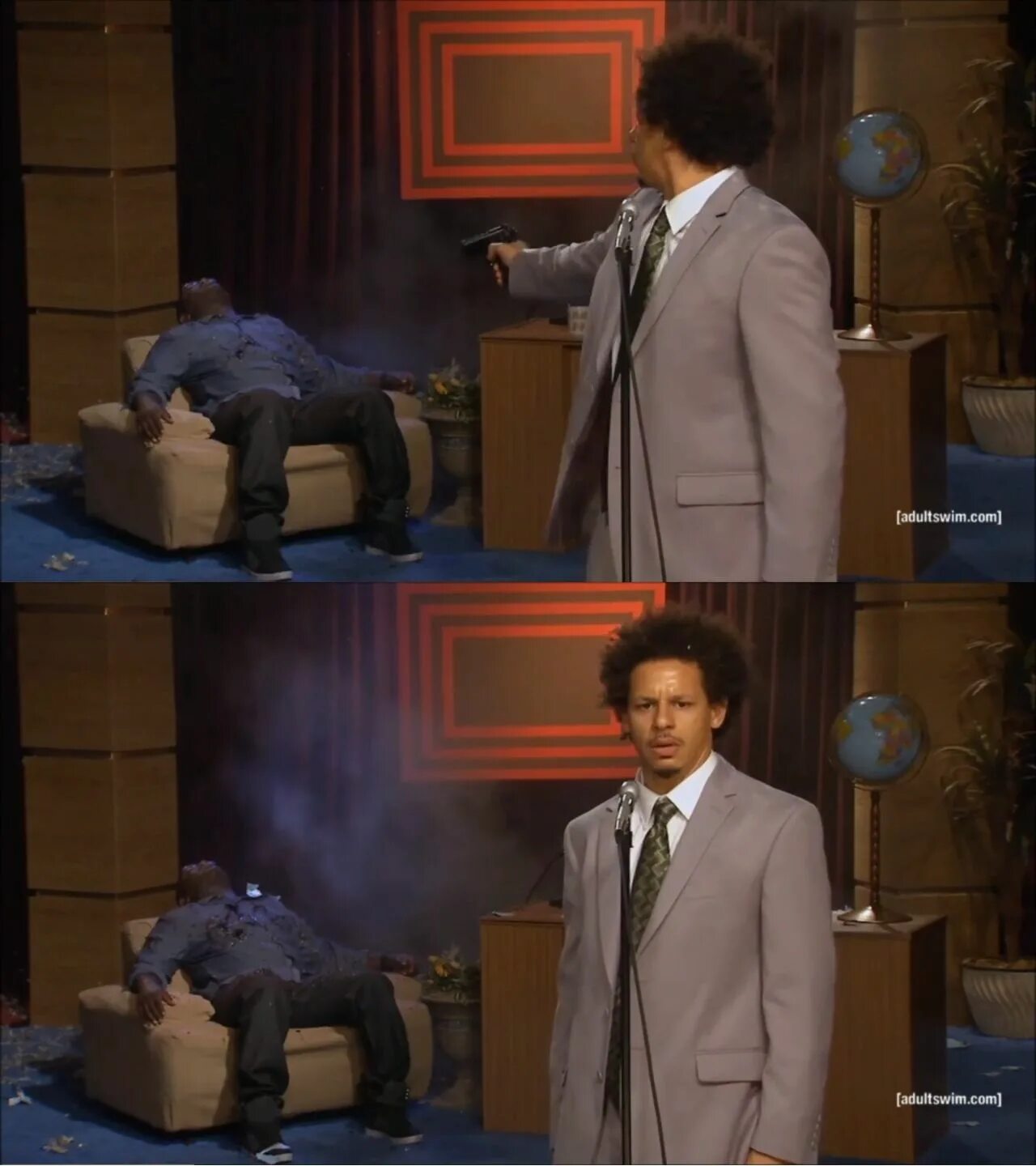 Do this again. Мем who killed hannibal. eric andre who killed hannibal. who is this мем.