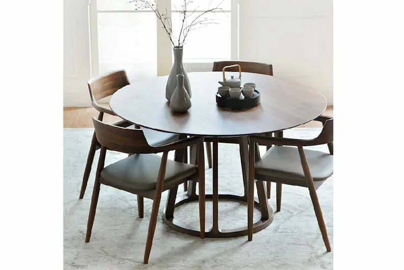 Круглый стол AMCLASSIC aim Dining Table. Круглый обеденный стол MK-1315-DB Индонезия с менажницей раздвижной. Стол Lakri Round Table. Круглый стол со стульями.