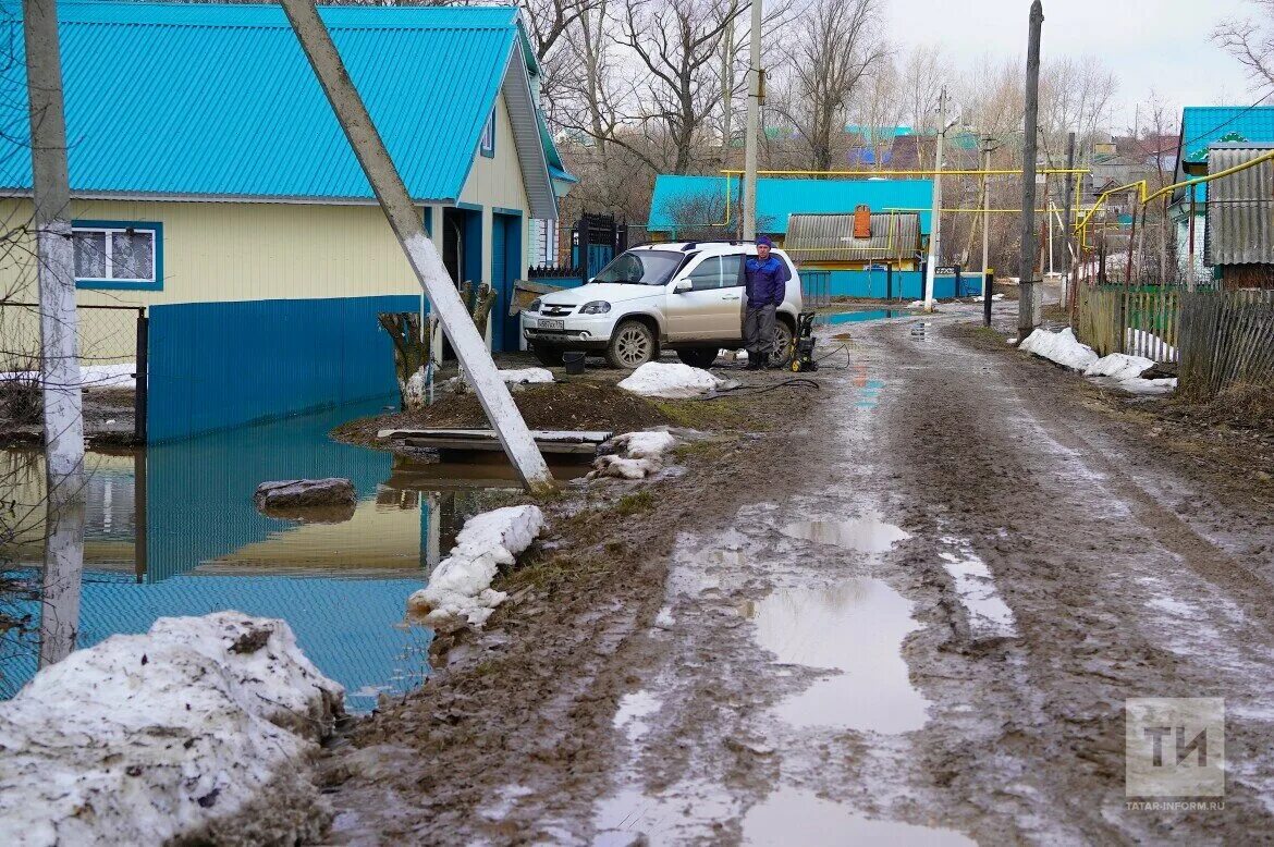 Вода стоит во дворе