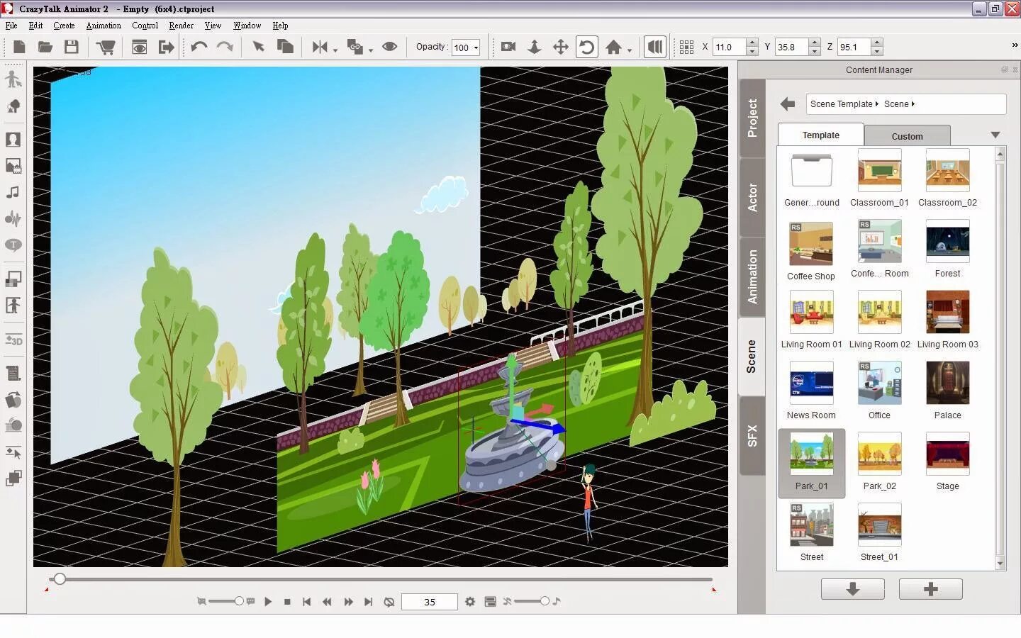 Scene manager. CRAZYTALK Animator. Программы для вырезания объекта из фото на ПК. Трассированные изображения. Программы для покадровой анимации на ПК.