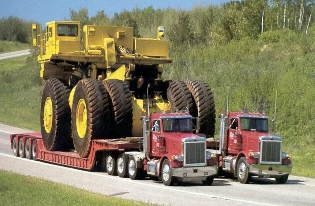 БЕЛАЗ негабарит. Terex 33-19 Titan. Bucyrus mt6300ac. Трал для тягача БЕЛАЗ.