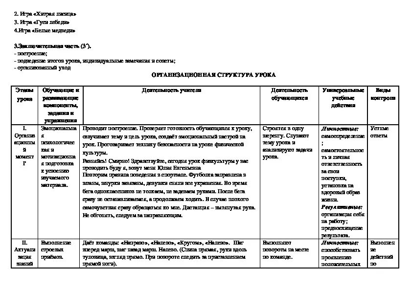 Конспект урока по физической культуры 2. Технологическая карта подвижных игр. Конспект урока по физической культуре. План конспект подвижных игр. Таблицы по подвижным играм.