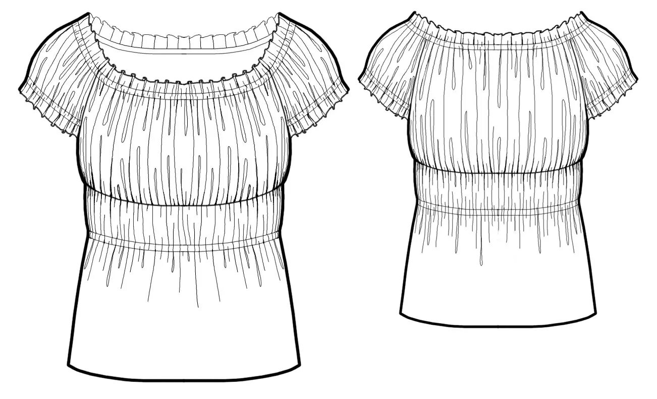 Цена со сборкой. Моделирование блузки. Платье с горловиной на резинке. Блузка на резинке выкройка. Блузка со сборкой по горловине.