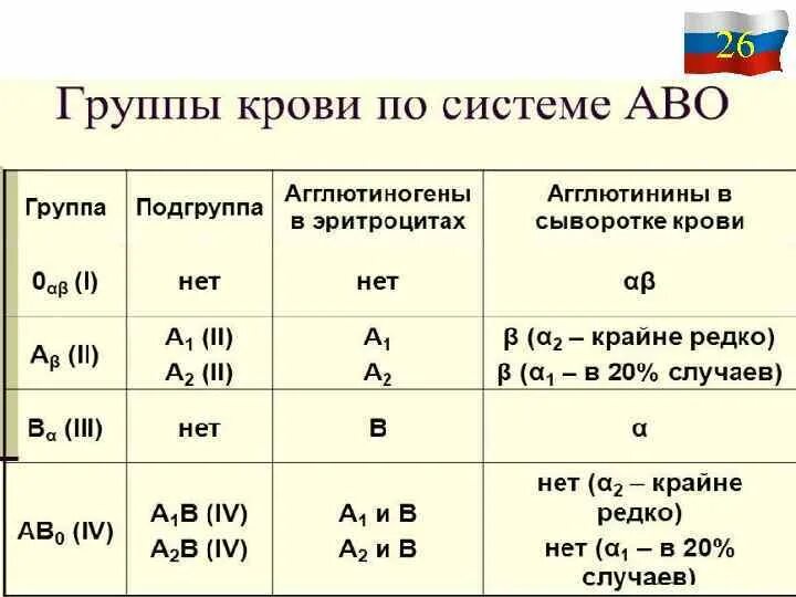 Группа крови это