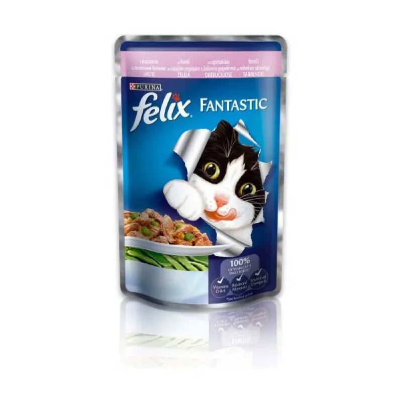 Корм Felix с ягненок в желе 85гр. Felix влажный корм для кошек