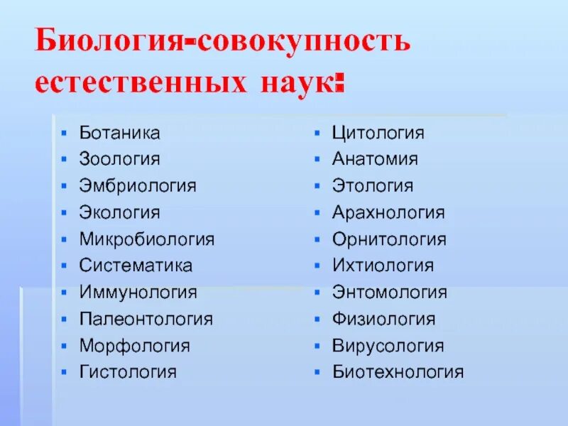 Наука о природе естественные науки. Биология совокупность естественных наук. Биология как совокупность наук. Науки биологии схема. Определения биологических наук.