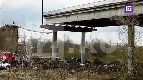 Обрушение путепровода в смоленске