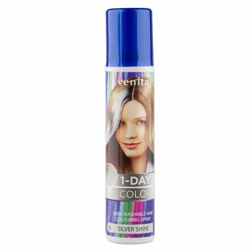 Спрей Venita 1-Day Color. Venita 1-Day Color Spray - оттеночный спрей. Спрей для волос оттеночный `Venita` 1-Day Color тон White. Venita спрей для волос белый.