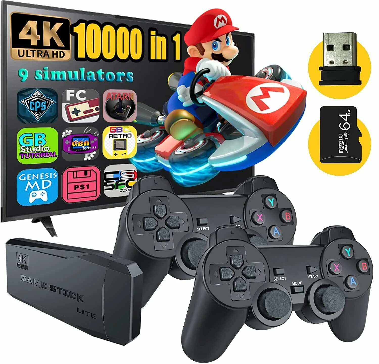 Консоль wireless игры. GAMESTICK приставка. Беспроводная приставка для игр. Игровая приставка 10000 игр. Беспроводная приставка игровая 10000 игр.