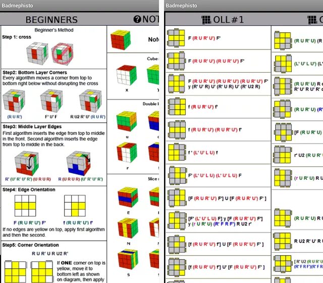 Метод Фридриха кубик рубик 3x3 схема. Программа для сборки кубика