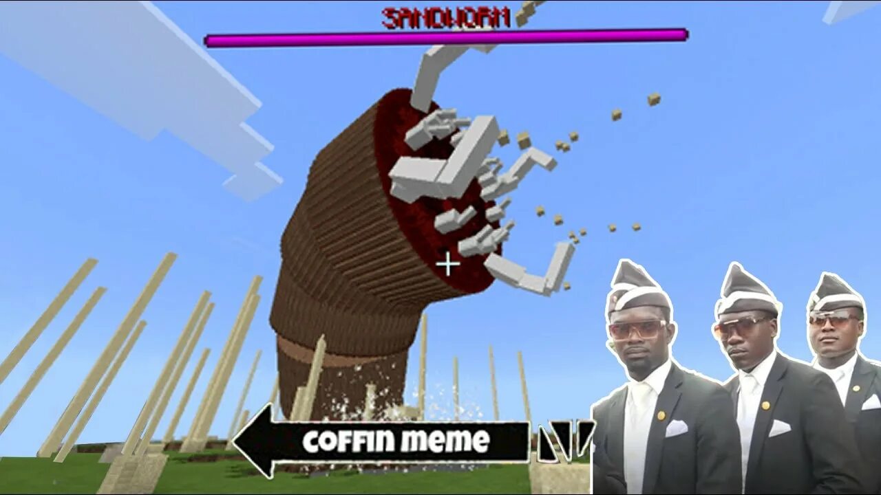 Coffin meme. Гроб в МАЙНКРАФТЕ. Spongebob Minecraft Coffin meme.