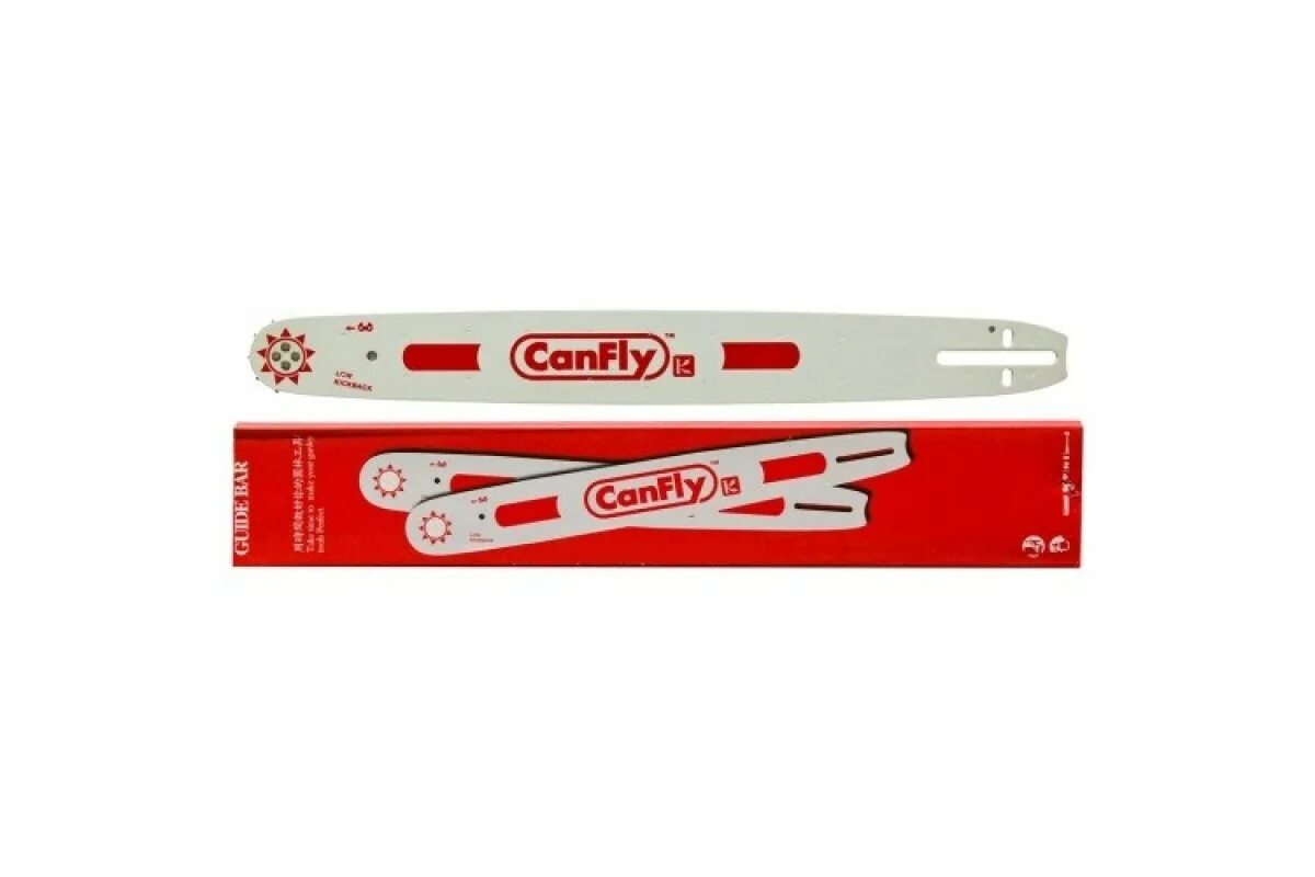 Шина 45 CANFLY (18") 4 заклепки. 72 Зв.. Толщ. 1.5. 325. Шина для бензопилы. Шина бензопилы заклёпки. Цепи Brite 72 1,5 325.